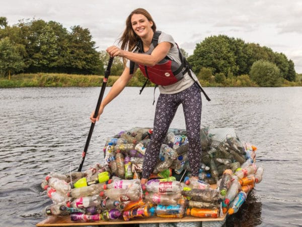 Plastic Pollution and Recycling: Lizzie's plastic paddle board