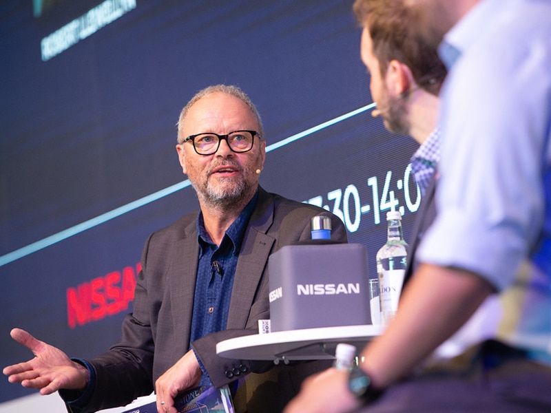 Robert Llewellyn in discussion with Simon Moores and Mark Newman