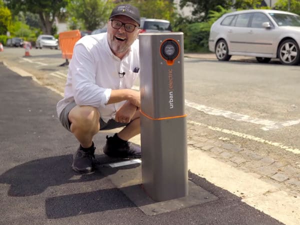 Robert Llewellyn - Urban Electric pop-up chargers