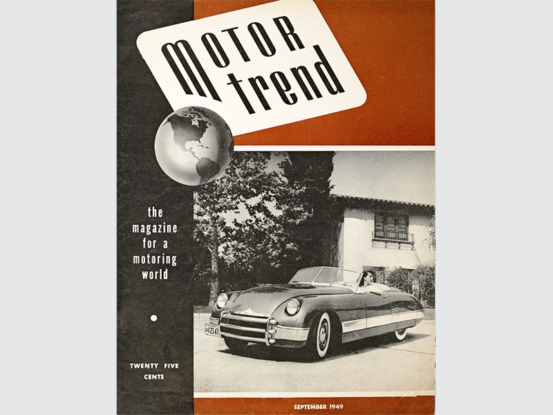 Motor trend magazine cover 1949