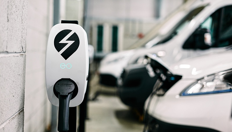 EO Genius smart charger for commercial electric vehicles
