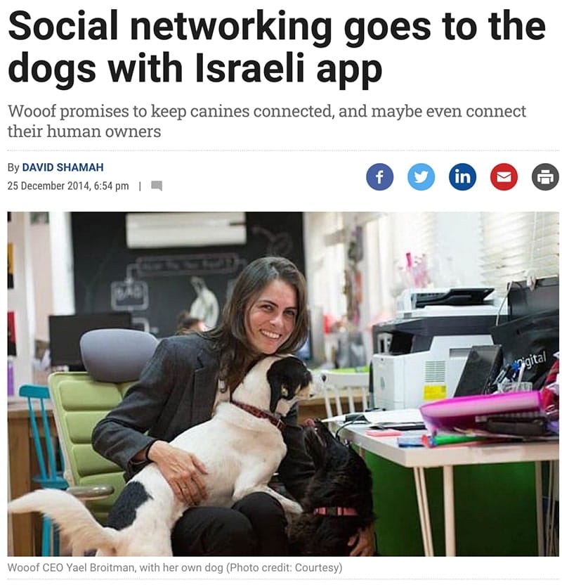 Daniel founded Wooof – a social media platform for dogs