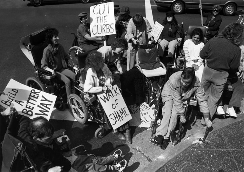 Campaigners in Denver 1980: www.dacnw.org/newsletter/history-of-curb-cuts-99-invisible