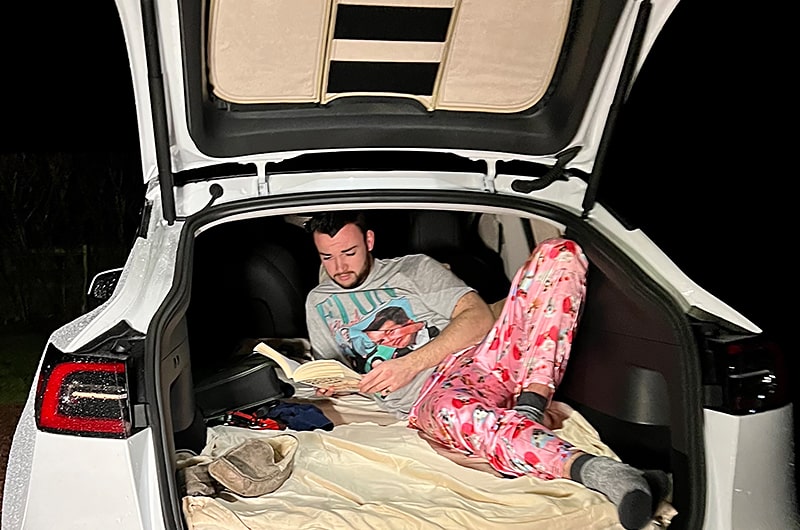 10 things I learned from sleeping in the boot of a Tesla Model Y - Fully  Charged Show