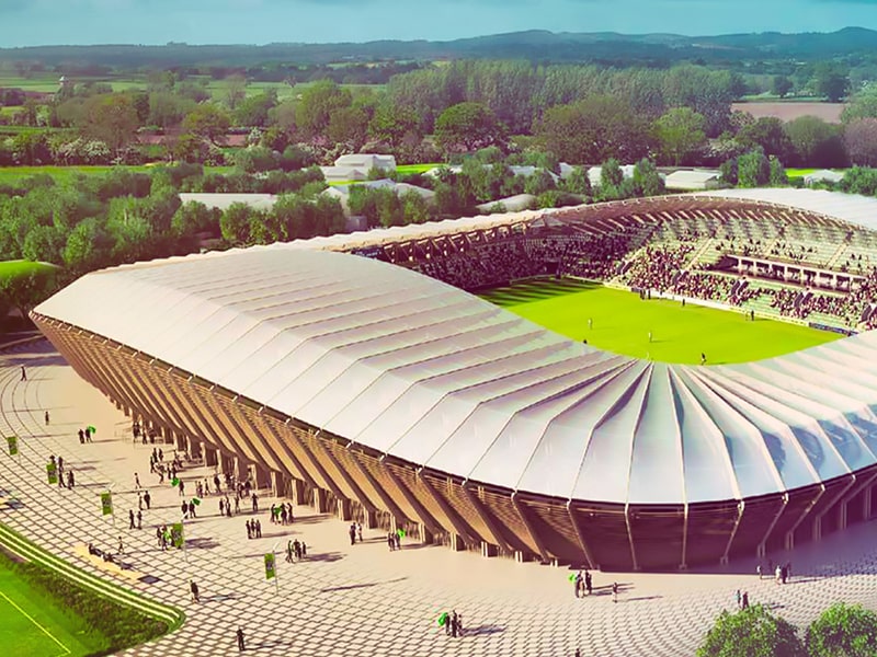 Meet the world's greenest football club – Gary Neville's solar panels and a Stadium made of wood??