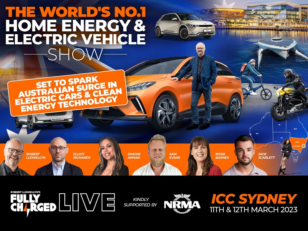 FULLY CHARGED LIVE SYDNEY SET TO SPARK AUSTRALIAN SURGE IN ELECTRIC CARS & CLEAN ENERGY TECHNOLOGY