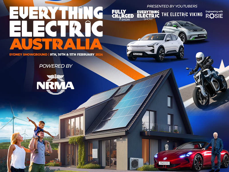 Fully Charged LIVE returns to Sydney in 2024 as ‘Everything Electric AUSTRALIA’ NRMA returning as headline sponsor