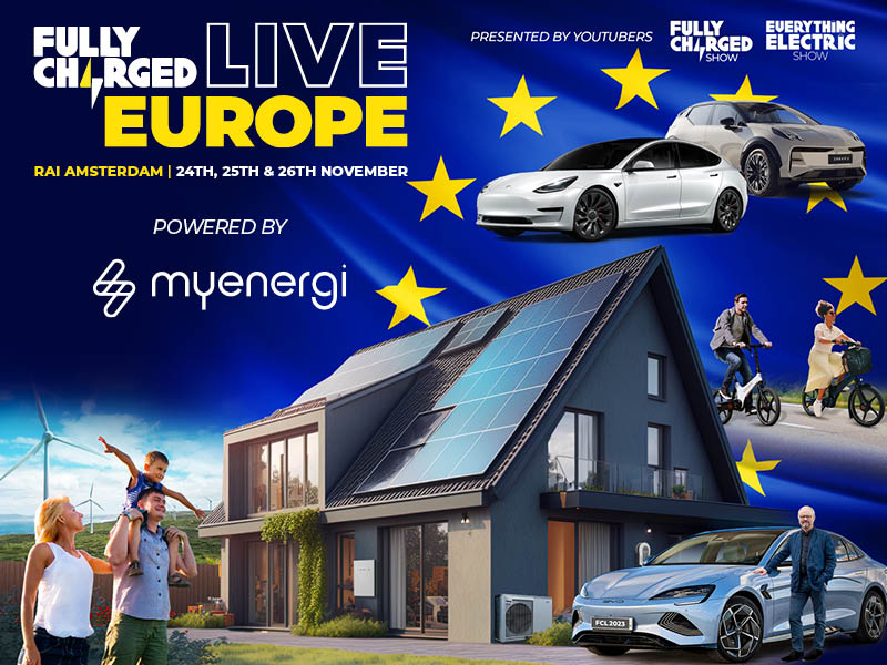 myenergi highlights its international growth strategy by becoming headline sponsor of November’s Fully Charged LIVE Europe
