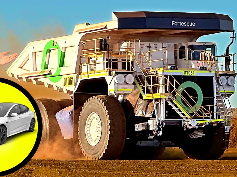 This GIANT Electric Mining Truck Charges in Under 30 minutes!