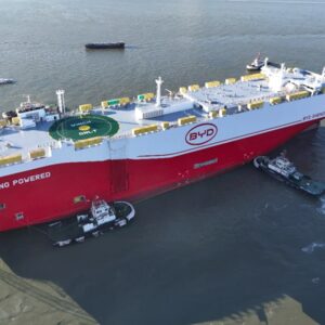 BYD’s fourth car carrier ship is the largest to date