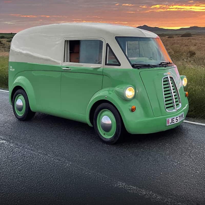 Iconic Morris JE van to get electric relaunch, with carbon fibre body and ute and camper options
